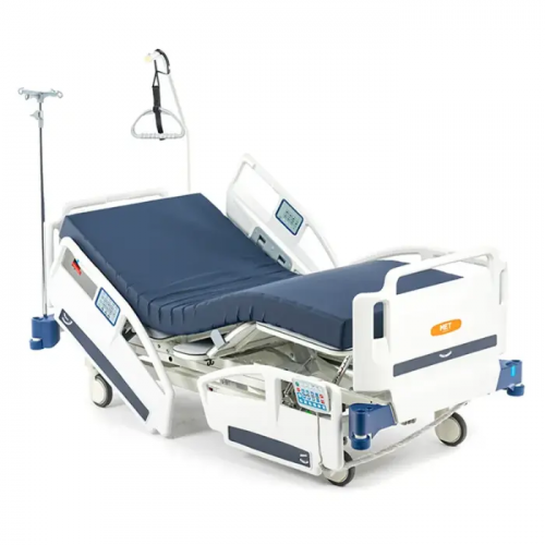 Кровать реанимационная с панелью управления для медсестры и пультом пациента MET A8 Премиум